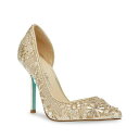 ベッツィジョンソン レディース オックスフォード シューズ Women's Chic Rhinestone Evening Pumps Light Gold