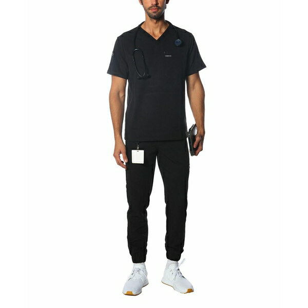 メンバーズオンリー メンズ カジュアルパンツ ボトムス Men's London Jogger Scrub Pants for Men Black