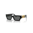ヴェルサーチ レディース サングラス&アイウェア アクセサリー Unisex Low Bridge Fit Sunglasses VE4459F Black