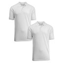 ギャラクシーバイハルビック メンズ ポロシャツ トップス Men's Short Sleeve Pique Polo Shirt, Pack of 2 Whit...