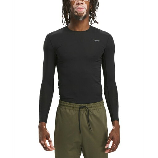 リーボック メンズ Tシャツ トップス Men's Compression Long Sleeve Training Performance T-Shirt Black リーボック メンズ Tシャツ トップス Men's Compression Long Sleeve Training Performance T-Shirt Black