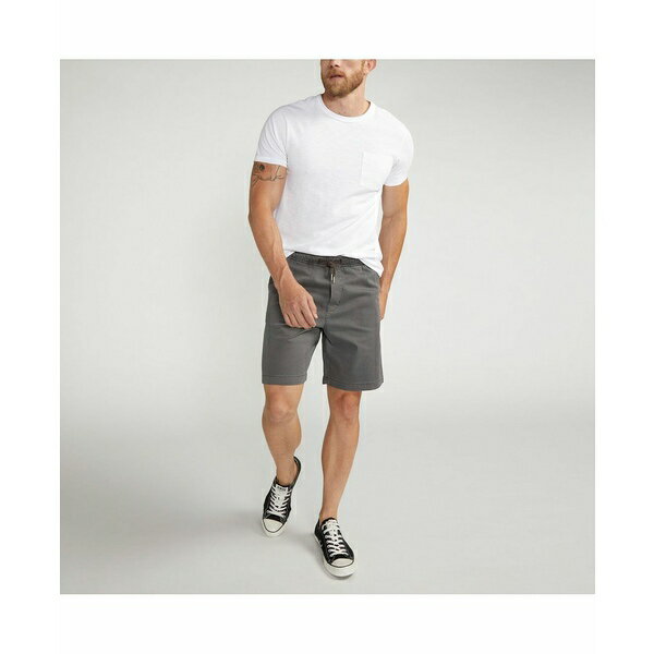 シルバージーンズ メンズ カジュアルパンツ ボトムス Men's Essential Twill Pull-On Chino Shorts Dark Gray