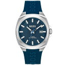 ボス レディース 腕時計 アクセサリー Men's Walker Quartz Basic Calendar Blue Silicone Watch 41mm Blue Silicone(2)
