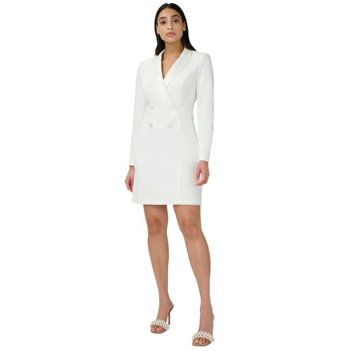 アドリアナ パペル レディース ワンピース トップス Women's Tuxedo Cocktail Sheath Dress Ivory アドリアナ パペル レディース ワンピース トップス Women's Tuxedo Cocktail Sheath Dress Ivory