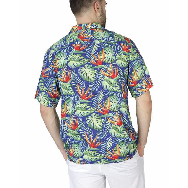 テーラーバード メンズ シャツ トップス Short Sleeve Camp Shirt Admiral blue