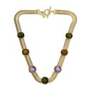 ロバート・リー・モーリス・ソーホー メンズ ネックレス・チョーカー アクセサリー Faux Stone Gem Collar Necklace Mutli