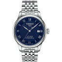 eB\bg Y rv ANZT[ Men's Le Locle Powermatic 80 Automatic Stainless Steel Bracelet Watch 39.3mm Blue