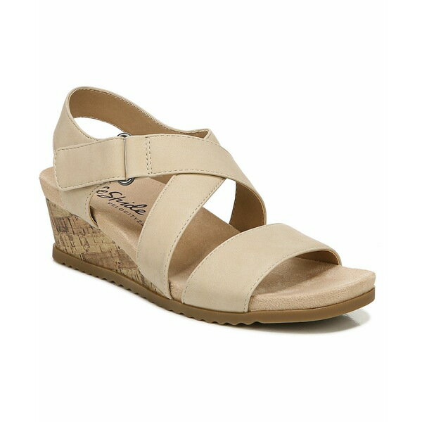 ライフストライド レディース サンダル シューズ Sincere Strappy Wedge Sandals Bone Faux Leather