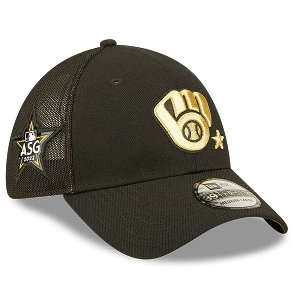 ニューエラ メンズ 帽子 アクセサリー Milwaukee Brewers New Era 2022 MLB AllStar Game 39THIRTY Flex Hat Black