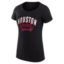 カールバンクス レディース Tシャツ トップス Houston Rockets GIII 4Her by Carl Banks Women's Filigree Logo Fitted T Shirt???Black