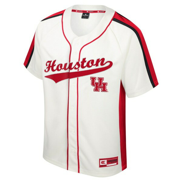 コロシアム メンズ ユニフォーム トップス Houston Cougars Colosseum Ruth ButtonUp Baseball Jersey Cream