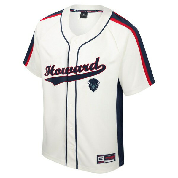 コロシアム メンズ ユニフォーム トップス Howard Bison Colosseum Ruth ButtonUp Baseball Jersey Cream