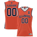 ゲームデイグレーツ メンズ ユニフォーム トップス Illinois Fighting Illini GameDay Greats Unisex Lightweight NIL PickAPlayer Basketball Jersey Orange