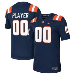 ナイキ メンズ ユニフォーム トップス Illinois Fighting Illini Nike PickAPlayer NIL Football Game Jersey Navy