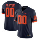 ナイキ メンズ ユニフォーム トップス Illinois Fighting Illini Nike PickAPlayer NIL Replica Football Jersey Navy