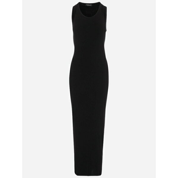 バレンシアガ レディース ワンピース トップス Stretch Viscose Long Dress Blackのサムネイル