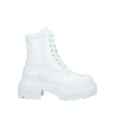 【送料無料】 エムエスジイエム レディース ブーツ シューズ Ankle boots White
