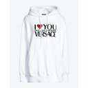 【送料無料】 ヴェルサーチ レディース パーカー・スウェットシャツ アウター Sweatshirts White