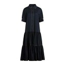 【送料無料】 アグノラ レディース ワンピース トップス Midi dresses Blue