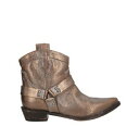 【送料無料】 コーラルブルー レディース ブーツ シューズ Ankle boots Metallic