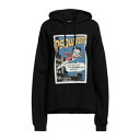 【送料無料】 ディースクエアード レディース パーカー・スウェットシャツ アウター Sweatshirts Black