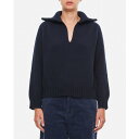 プランシー レディース ニット&セーター アウター Wool Cashmere V Neck Sweater Blue