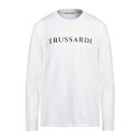 【送料無料】 トラサルディ メンズ Tシャツ トップス T-shirts White