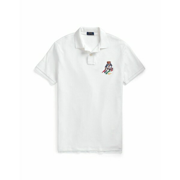 ̵ ե  ݥ ȥåץ CUSTOM SLIM FIT POLO BEAR POLO SHIRT White