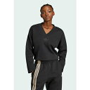 アディダスオリジナルス レディース パーカー・スウェットシャツ アウター DEEP V NECK - Sweatshirt - black(4)