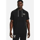 アンダーアーマー メンズ バスケットボール スポーツ RIVAL TERRY LC SS HD - Print T-shirt - black