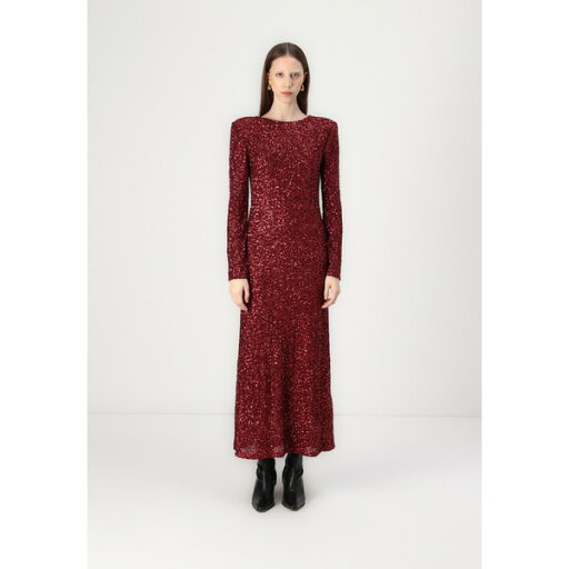 ジーナ トリコット レディース ワンピース トップス SEQUINS DRESS - Occasion wear - tawny port ジーナ トリコット レディース ワンピース トップス SEQUINS DRESS - Occasion wear - tawny port