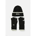 ニューエラ レディース 帽子 アクセサリー SCRIPT BEANIE UNISEX SET - Gloves - black