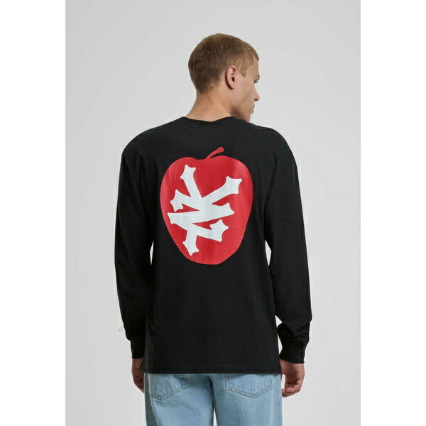 ズーヨーク メンズ Tシャツ トップス APPLE - Long sleeved top - black