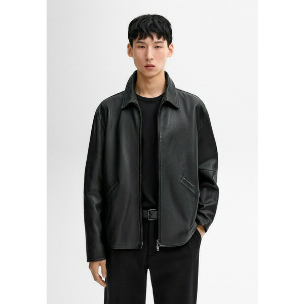 マッシモ ドゥッティ メンズ ジャケット&ブルゾン アウター Leather jacket - black