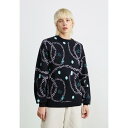 サンタクルーズ レディース ニット&セーター アウター LUCKY GEM CREW - Jumper - black