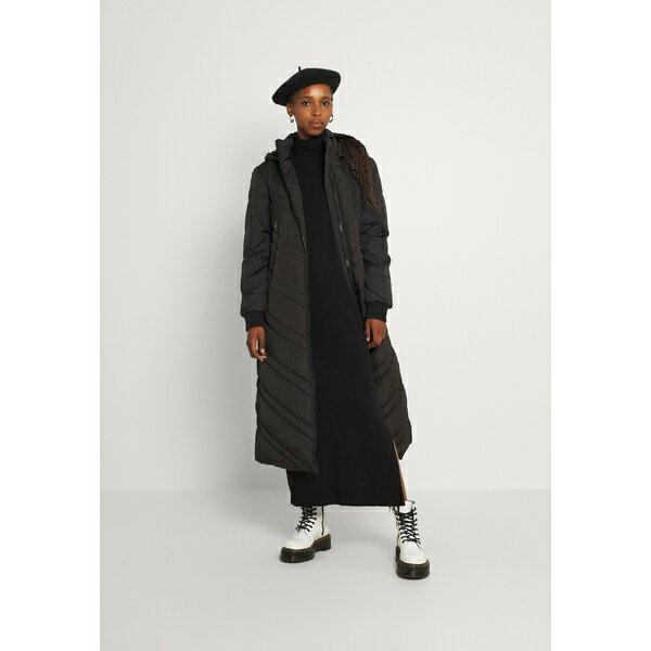 イーブン アンド オド レディース ワンピース トップス ROLLKRAGEN BASIC MAXI STRICKKLEID - Maxi dress - black