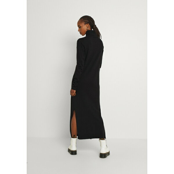 イーブン アンド オド レディース ワンピース トップス ROLLKRAGEN BASIC MAXI STRICKKLEID - Maxi dress - black