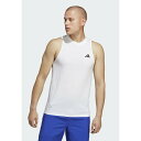 アディダス メンズ バスケットボール スポーツ TRAIN ESSENTIALS FEELREADY - Top - white/black