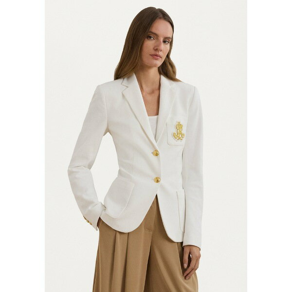 ラルフローレン レディース ジャケット&ブルゾン アウター ANFISA LINED JACKET - Blazer - white