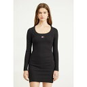 トミーヒルフィガー レディース ワンピース トップス BADGE BODYCON - Shift dress - black