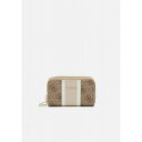 QX fB[X z ANZT[ DOUBLE ZIP MINI WALLET - Wallet - latte