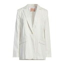 【送料無料】 ツインセット レディース ジャケット&ブルゾン アウター Blazers White