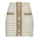 【送料無料】 バルマン レディース スカート ボトムス Mini skirts Beige