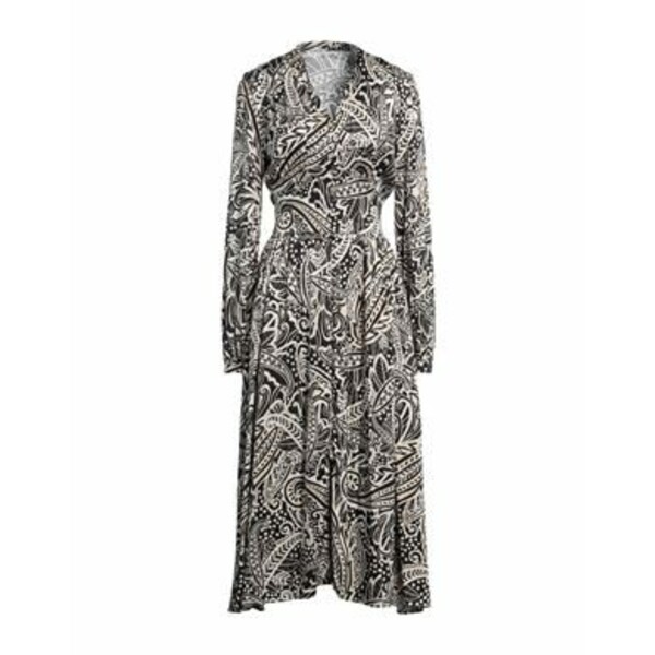 【送料無料】 キャリバン レディース ワンピース トップス Midi dresses Black