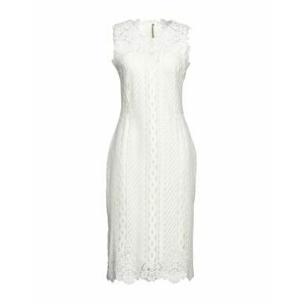 【送料無料】 エルマンノ シェルヴィーノ レディース ワンピース トップス Midi dresses White