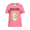 【送料無料】 モスキーノ レディース Tシャツ トップス T-shirts Pink