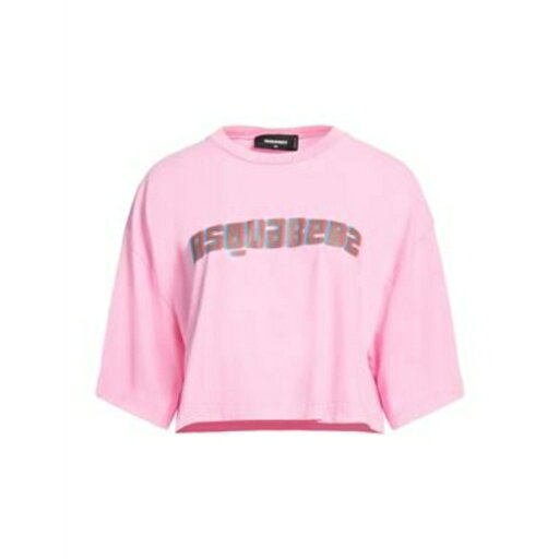 【送料無料】 ディースクエアード レディース カットソー トップス T-shirts Pink 【送料無料】 ディースクエアード レディース カットソー トップス T-shirts Pink