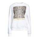 【送料無料】 ロベルトカヴァリ レディース パーカー・スウェットシャツ アウター Sweatshirts White
