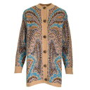 エトロ レディース ニット&セーター アウター Paisley Wool Cardigan Marrone