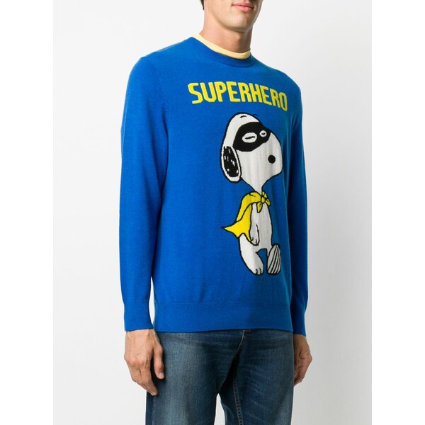 エムシーツーセイントバース メンズ パーカー・スウェットシャツ アウター Snoopy Superhero プルオーバー blue/multicolour